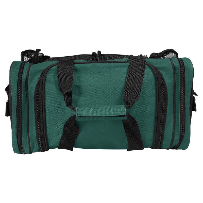 DALIX 17" Duffle Bag Front Mesh Pockets in Green - Image 5